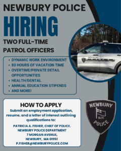 Newbury Police Hiring Flyer